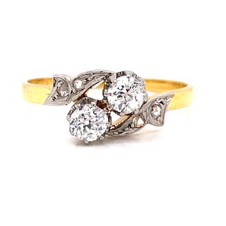 1920â€™s 14k Platinum Diamond Ring