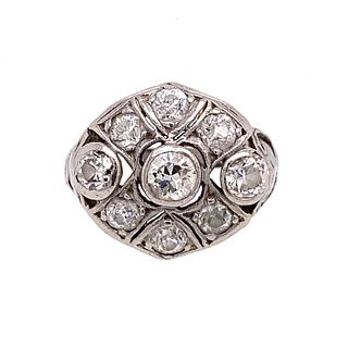 Victorian Platinum Diamond Ring