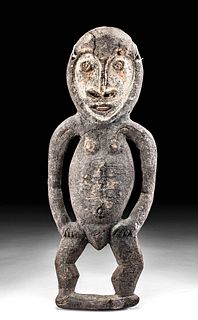 Early 20th C. Papua New Guinea Abelam Wood Male Figure