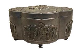 Burmese Silver Betel Nut Box, 19th Century