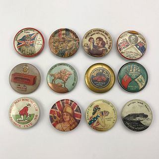 Group of 90 WWI Australia Buttons Pinbacks