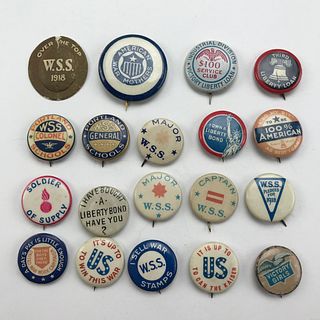 Group of 60 WWI W.S.S. and Others Buttons