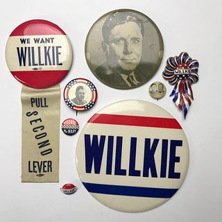 Group of 50 Nice Wilkie Campaign Buttons Pinbacks 9"