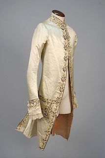 GENTS EMBROIDERED and SEQUINED COURT COAT, 1770 - 1785.