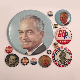 Group of 50 Barry Goldwater Campaign Buttons Pinbacks