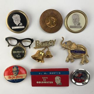 Group of 50 Barry Goldwater Campaign Jewelry 
