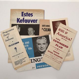 Group 50 Vintage Campaign Platform Booklets Pamphlets