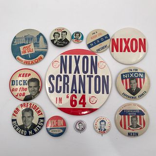  40 1968 and Earlier Richard Nixon Campaign Buttons