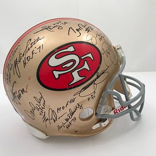 Riddell San Francisco 49ers HOFers  Signed Football Helmet