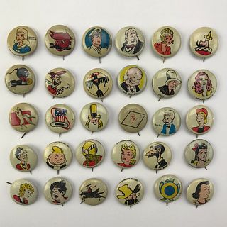 Large Group of 110 Kelloggs Pep Pins Buttons