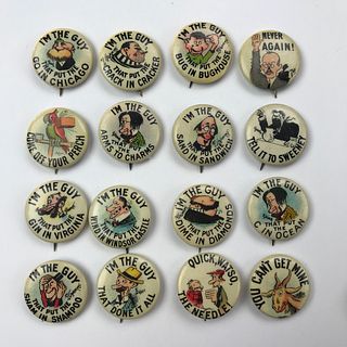 Group of 198 Hassan Tokio Cigarette Buttons