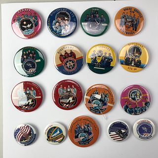 Group of 55 NASA Space Shuttle Discovery Others Buttons