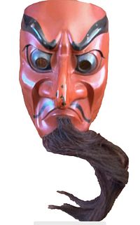 Bugaku Mask of Sanju, c. 1700