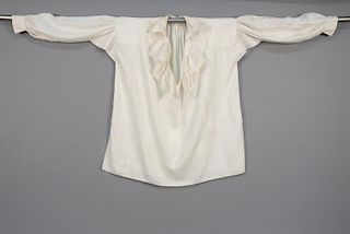 GENTS FINE LINEN SHIRT, EARLY 19th C.