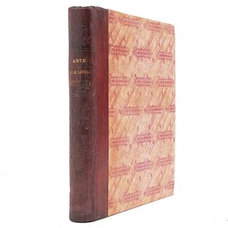 Compendio del Arte Lengua Mexicana. Carochi, Horacio. Puebla: Talleres de Imprenta. Encuadernación y Rayado "El Escritorio", 1910.