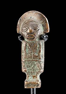 Double-Sided Post Conquest Inca Brass Capacocha Figure