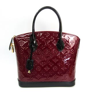 Louis Vuitton Vernis Lock It PM M90250 Women's Handbag Griotte