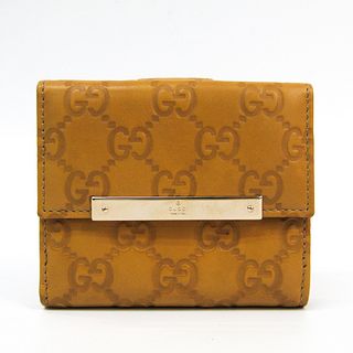 Gucci Guccissima 112716 Unisex Leather Wallet (bi-fold) Beige