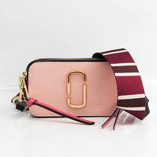 Marc Jacobs Snapshot M0012007 Women's Leather Shoulder Bag Black,Bordeaux,Light Pink,Rose Pink