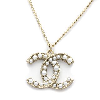 Chanel Coco Mark Artificial Pearl,Metal Women's Pendant Necklace