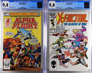 Marvel Comics Alpha Flight #1 X-Factor #5 CGC 9.4
