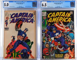 Marvel Comics Captain America #111 112 CGC 5.0 6.5