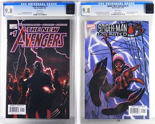 Marvel New Avengers #1 Spider-Man Unlimited #1 CGC