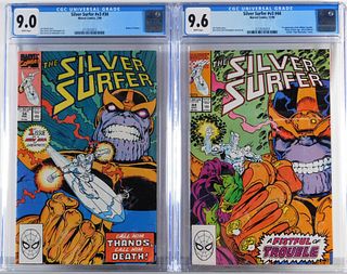 Marvel Comics Silver Surfer v3 #34 #44 CGC 9.0 9.6