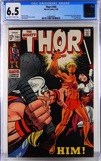 Marvel Comics Thor #165 CGC 6.5