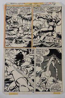 John Byrne Marvel Two-In-On #43 Original Art Work
