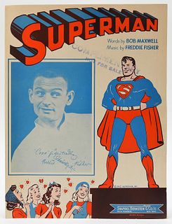 1942 Shapiro Bernstein DC Superman Sheet Music