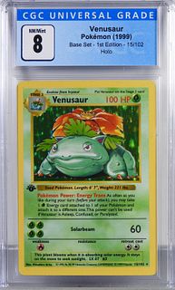 1999 Pokemon Base Set 1st Ed. Venusaur CGC 8