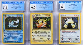 3PC 1999 Pokemon Jungle 1st Ed CGC Holo Card Group
