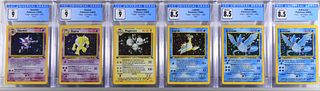 6PC 1999 Pokemon Fossil 1st Ed Holo CGC Card Group