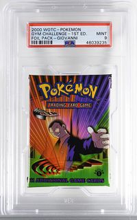 2000 Pokemon Gym Challenge 1st Ed Foil Pack PSA 9