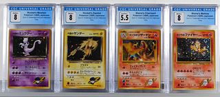 4 Japanese Pokemon Gym 2 Holo CGC Card Group
