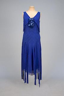 CHIFFON EVENING DRESS, 1930s.