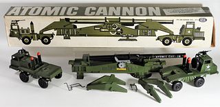 1958 Ideal Toy Corp. Atomic Cannon Army Truck Toy