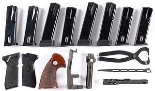 Eight pistol magazines