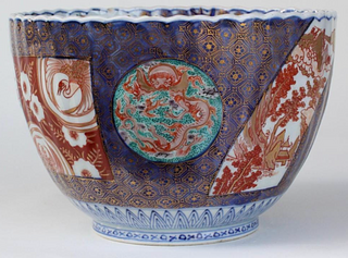 18th Century Fluted Imari Bowl