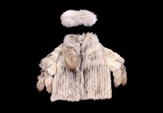 Alaska Fur Gallery Fox Fur Hat & Coat c. Mid 1900s