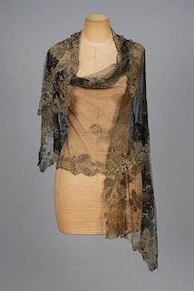 METALLIC EMBROIDERED STOLE, EARLY 20th C.