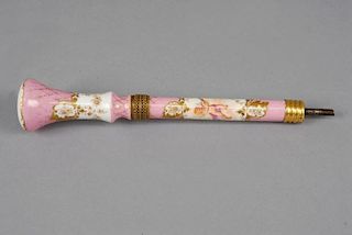 DRESDEN PARASOL HANDLE, LATE 19th - EARLY 20th C.