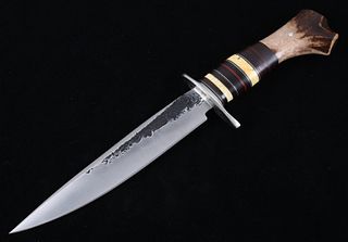 J. Behring Jr. Custom Stag Horn Bowie Knife