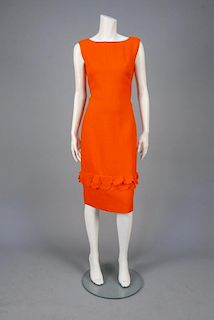 B.H. WRAGGE  LINEN DAY DRESS, c. 1965.