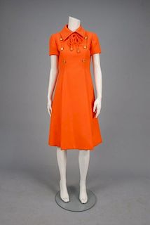 CHRISTIAN DIOR WOOL DAY DRESS, 1960s.