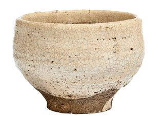 Stoneware Teabowl (Chawan),Momoyama Period
