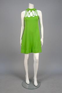 RUDI GERNREICH  WOOL DRESS with NETTED BODICE, 1960s.
