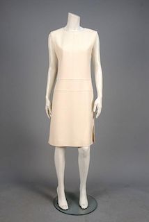 COURREGES WOOL DAY DRESS, 1960s.