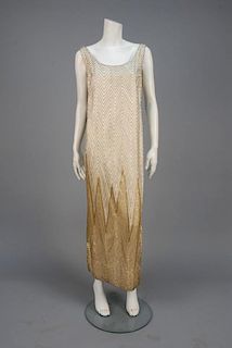 BEADED EVENING DRESS, 1960s.
